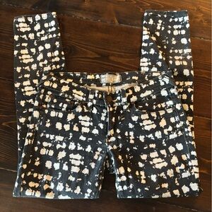 Free People Monochrome Patterned Jeans